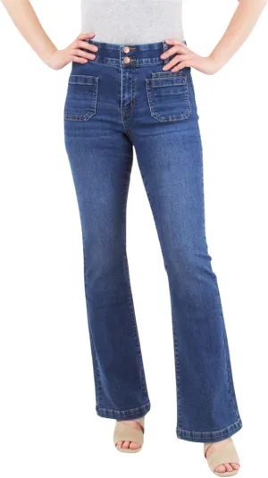 Tummy Control Bootcut with Classic Pockets and Back Design