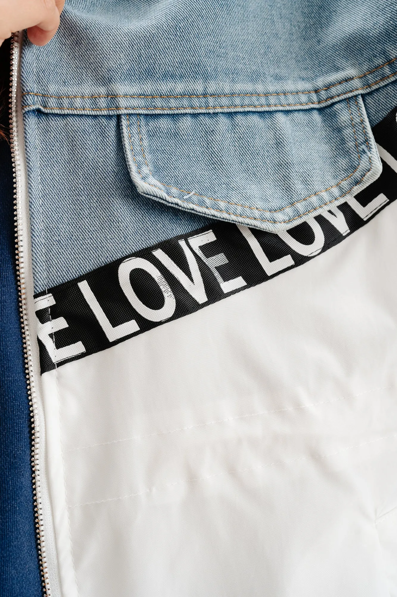Two Tone Denim Jacket