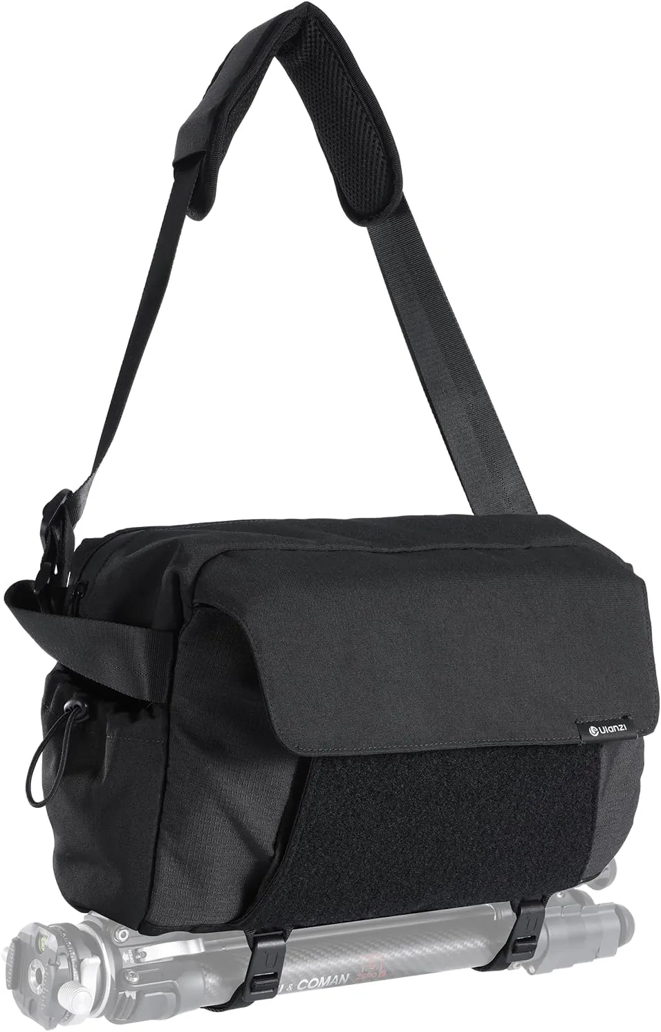 ULANZI BP11 8L Camera Sling Bag with Tripod Holder for Men Women, Lightweight Splash-proof DSLR/Mirrorless Anti-Theft Crossbody Bag for Travel Hiking Photography Customizable Front Pocket Camera Bag