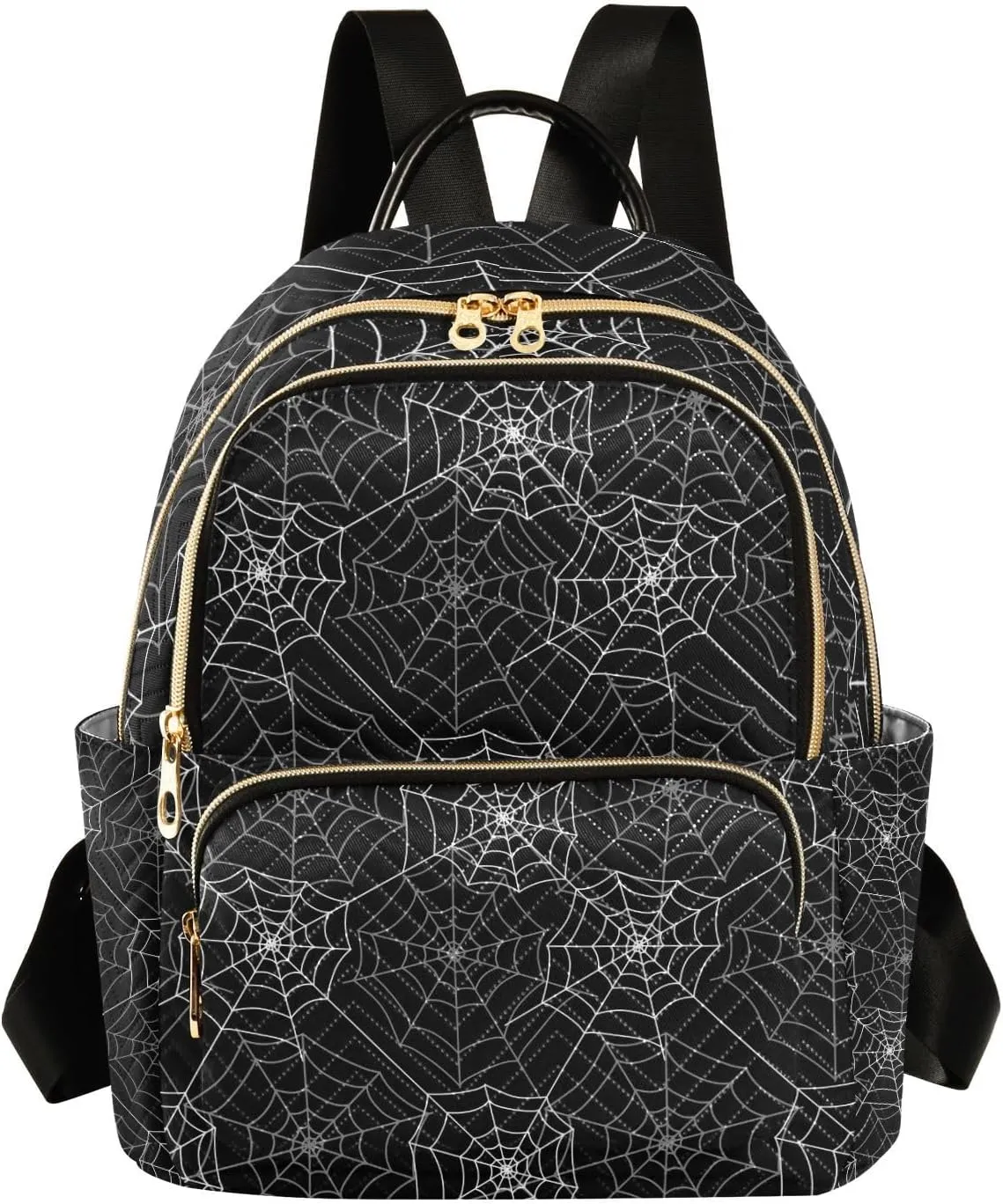 Women Fashion Backpack Spider Web Travel Bag Compact Daily Bag Diaper Bag Everyday Use
