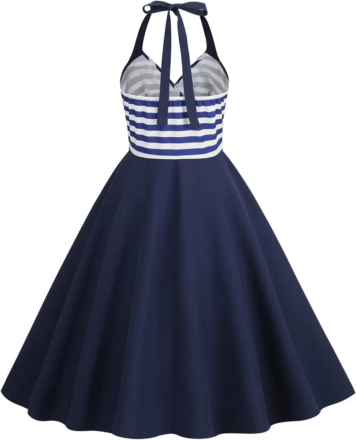 Women's 4th of July American Flag Dresses Retro 50s 60s Vintage Sleeveless Cocktail Swing Dress Patchwork Midi Dress