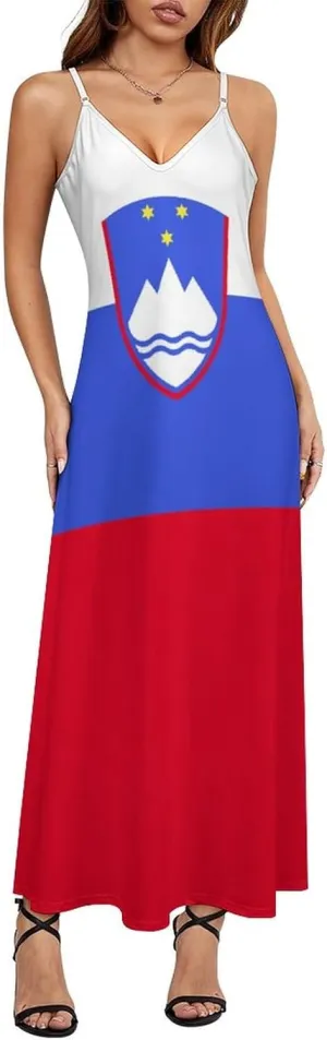 Women's Dresses Tanzania Flag Print Casual Loose Beach Dresses