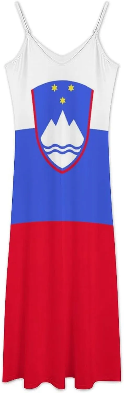 Women's Dresses Tanzania Flag Print Casual Loose Beach Dresses