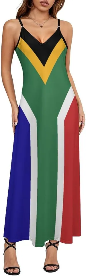 Women's Dresses Tanzania Flag Print Casual Loose Beach Dresses