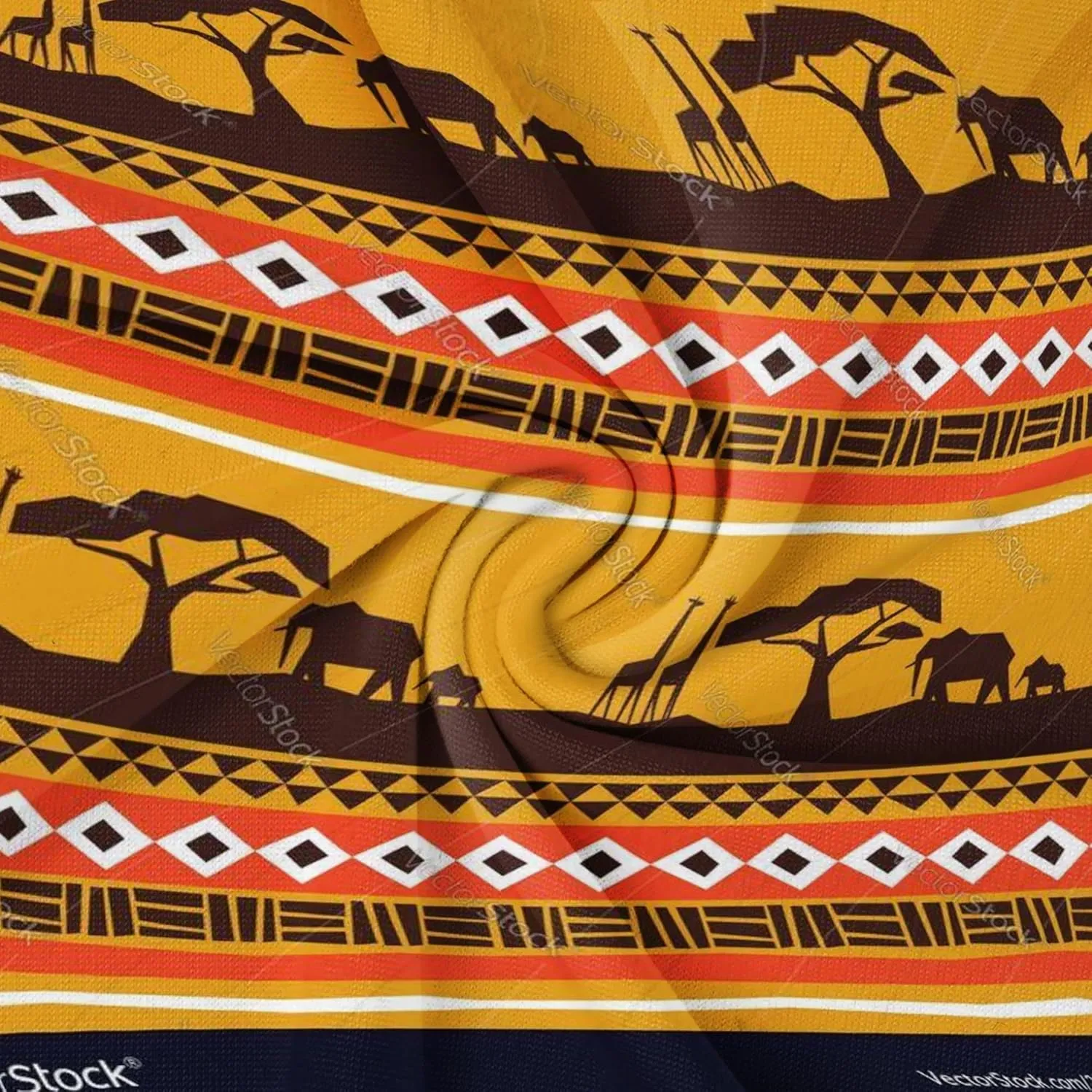 Women's Plus Size Maxi Dress Summer Casual 3/4 Sleeve African Style Fashion V Neck Sexy Flowing Dress with Belt