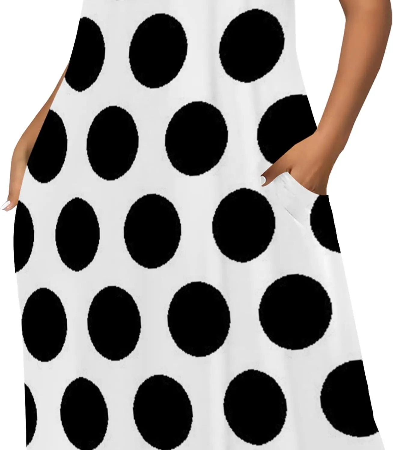 Women's Plus Size Purple Maxi Dress with Pockets