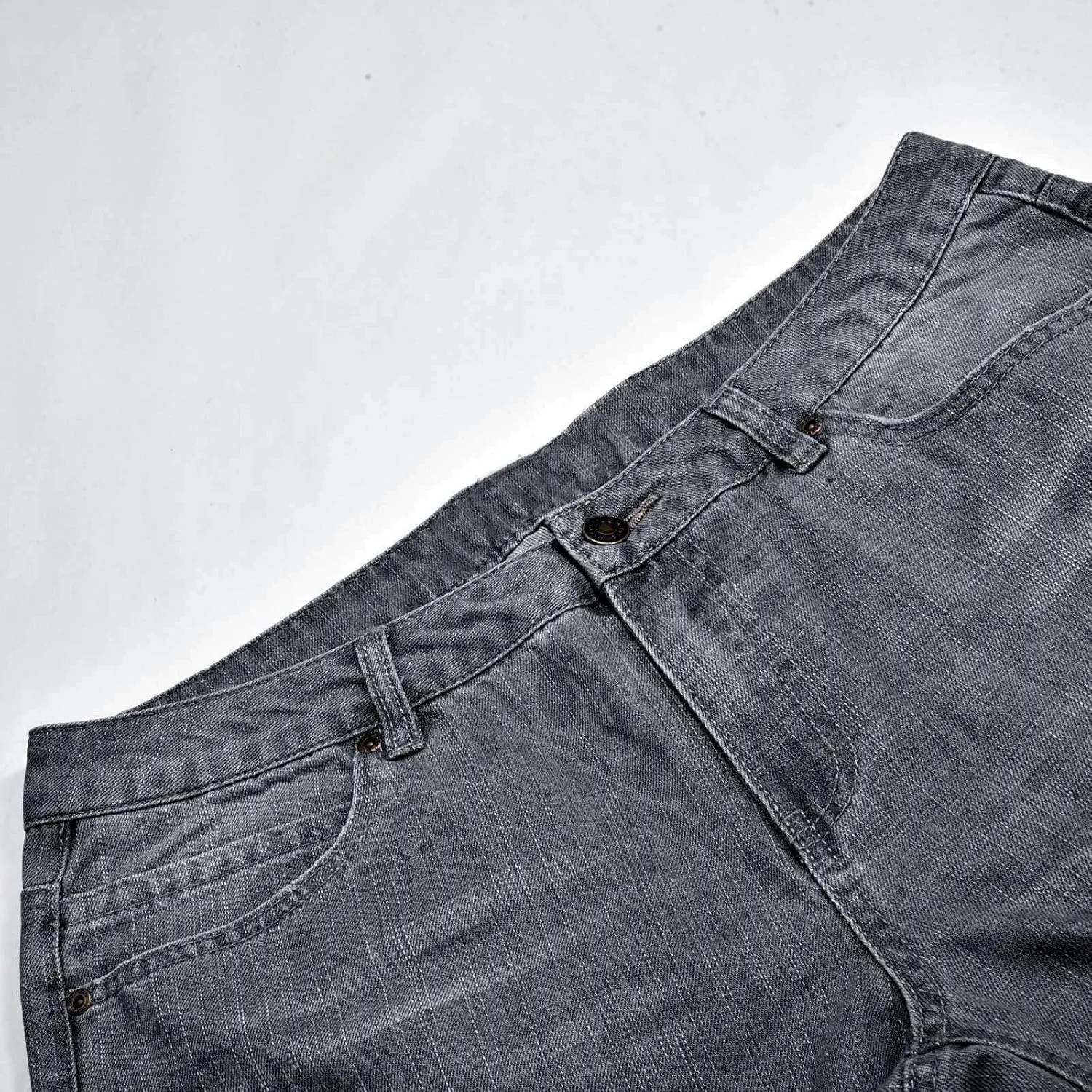Womens Straight Leg Baggy Wide Leg Jeans Y2k Ripped Low Waisted Denim Trousers with Pockets Relaxed Boyfriend Jeans
