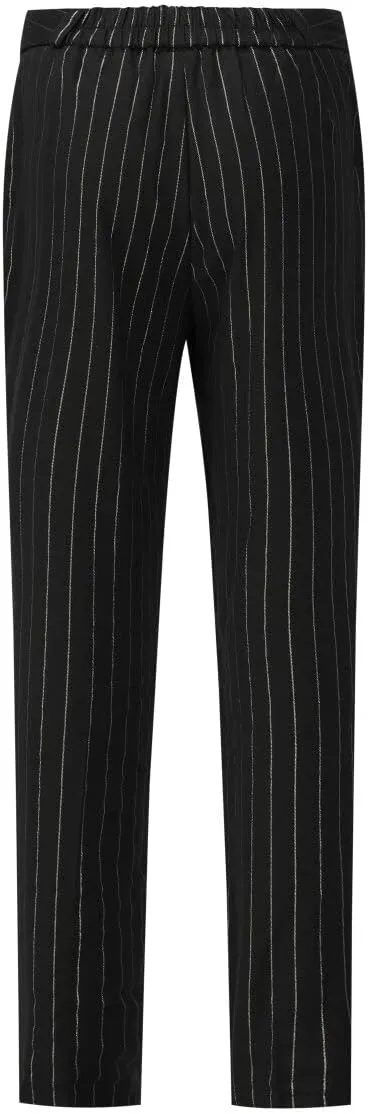 YYNUDA Women's Business Striped Suit Set 2 Piece Office Work Business Suits Blazer and Pant